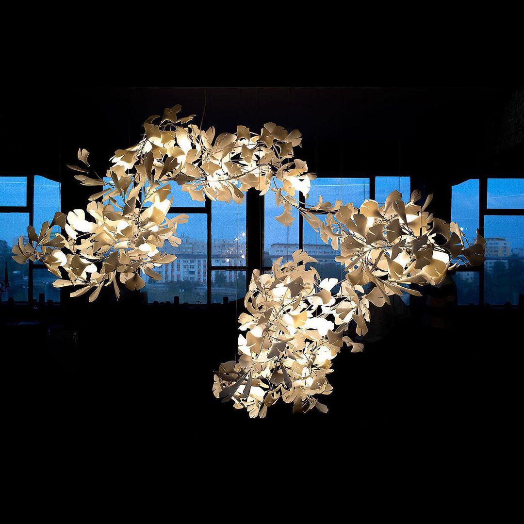 Ginkgo Cluster Chandelier