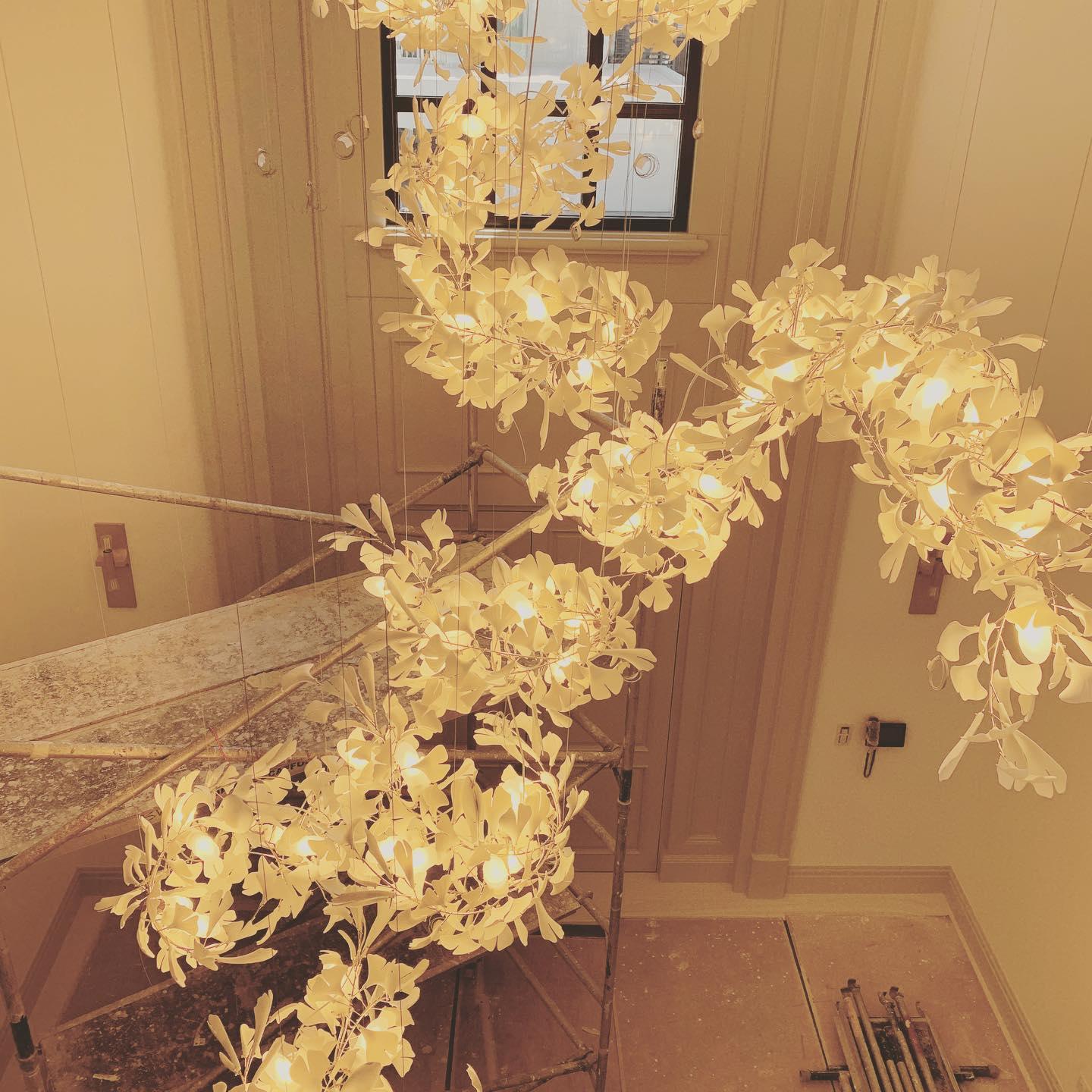 Ginkgo Cluster Chandelier