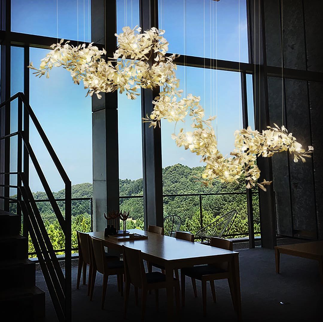 Ginkgo Cluster Chandelier