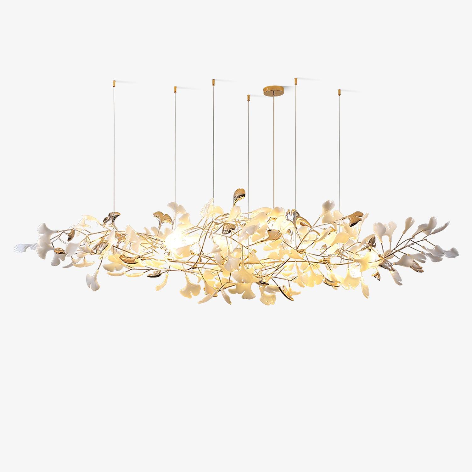 Sovell Postmodern Luxury Ginkgo Cloud Ceramics Chandelier