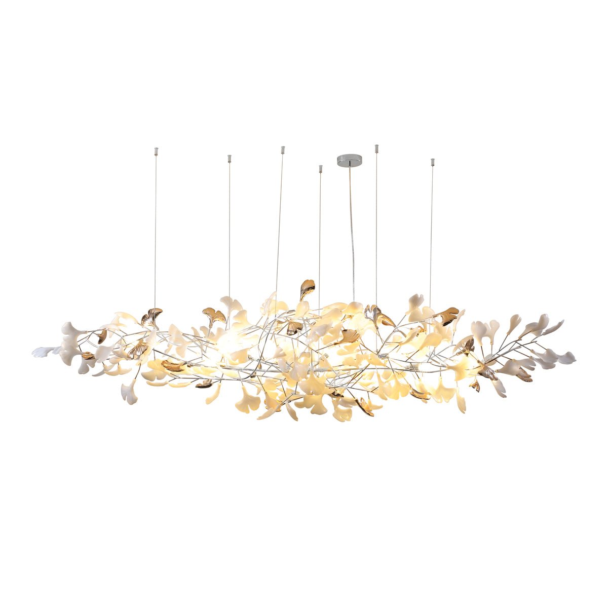 Sovell Postmodern Luxury Ginkgo Cloud Ceramics Chandelier