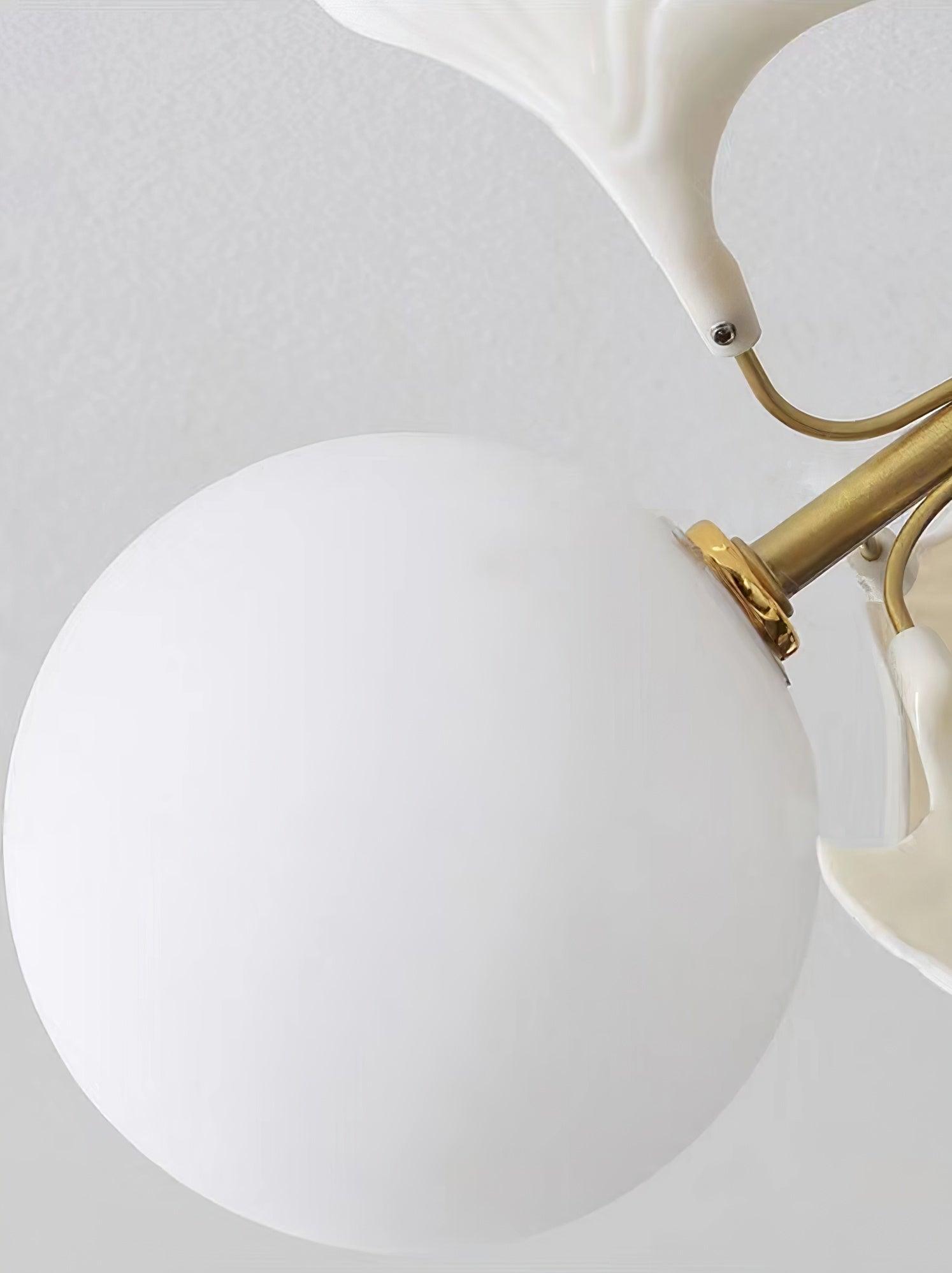 Celalaya Ceiling Lamp Ginkgo Glass for Living Room
