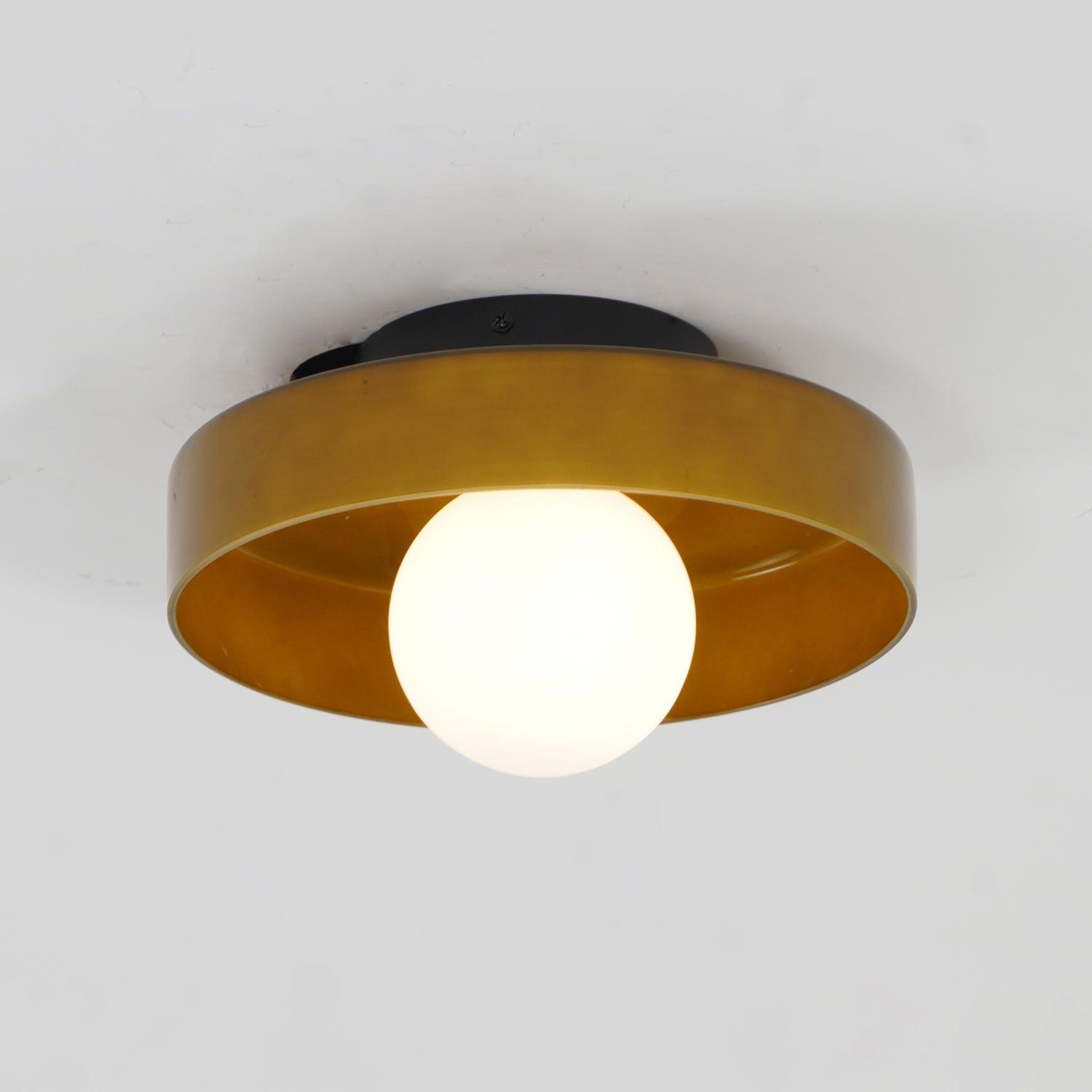 Diroxen Ceiling Lamp Orange Ring Playful Sculptural