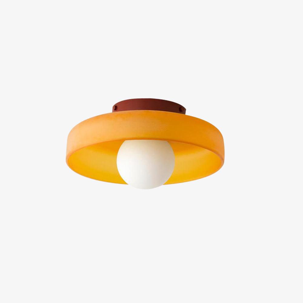 Diroxen Ceiling Lamp Orange Ring Playful Sculptural