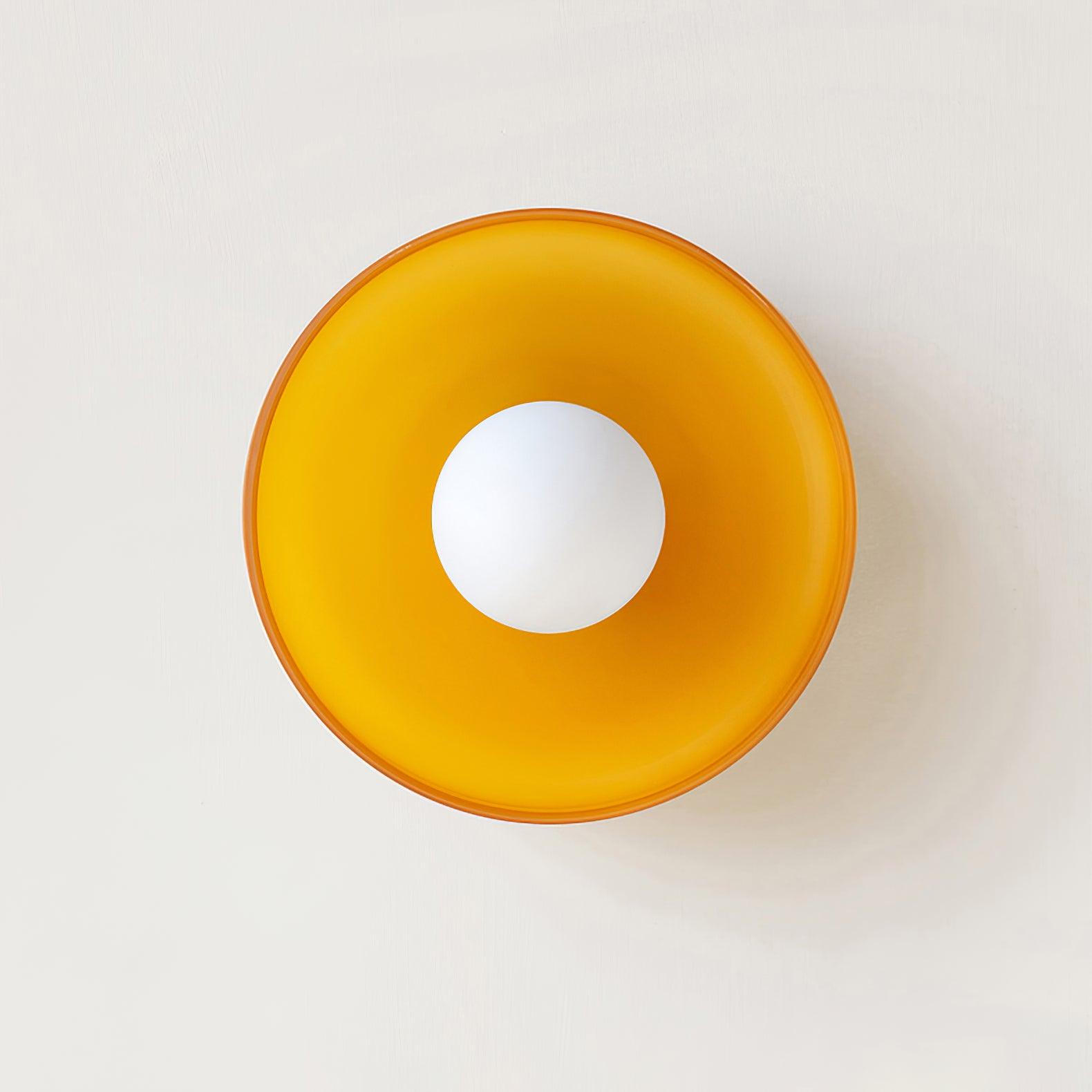 Diroxen Ceiling Lamp Orange Ring Playful Sculptural