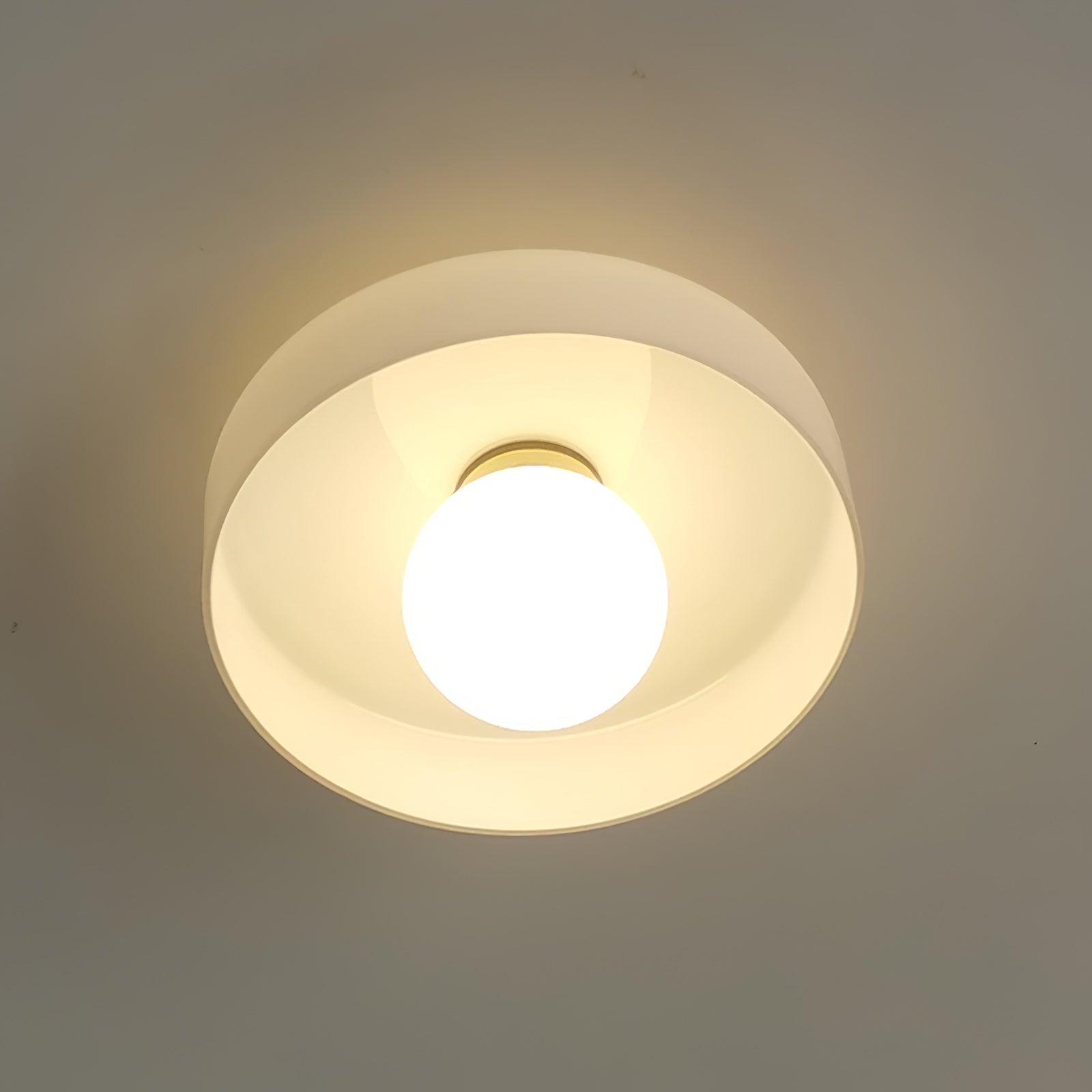 Diroxen Ceiling Lamp Orange Ring Playful Sculptural