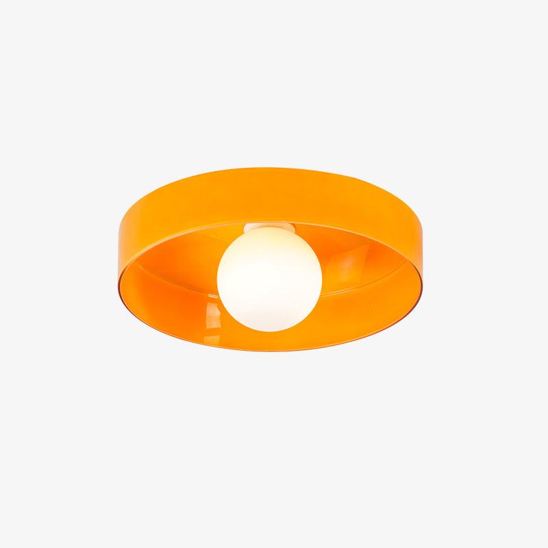 Diroxen Ceiling Lamp Orange Ring Playful Sculptural