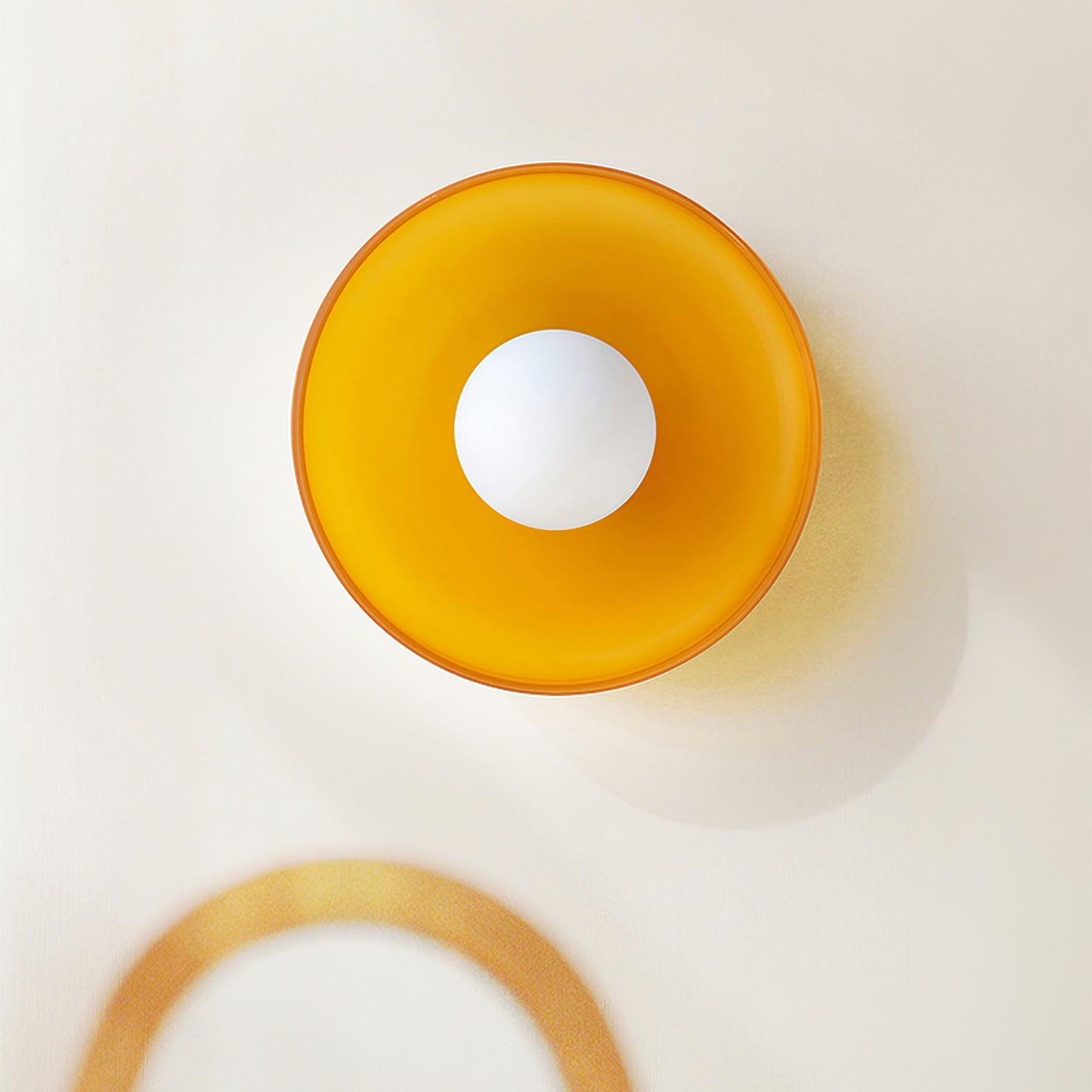 Diroxen Ceiling Lamp Orange Ring Playful Sculptural