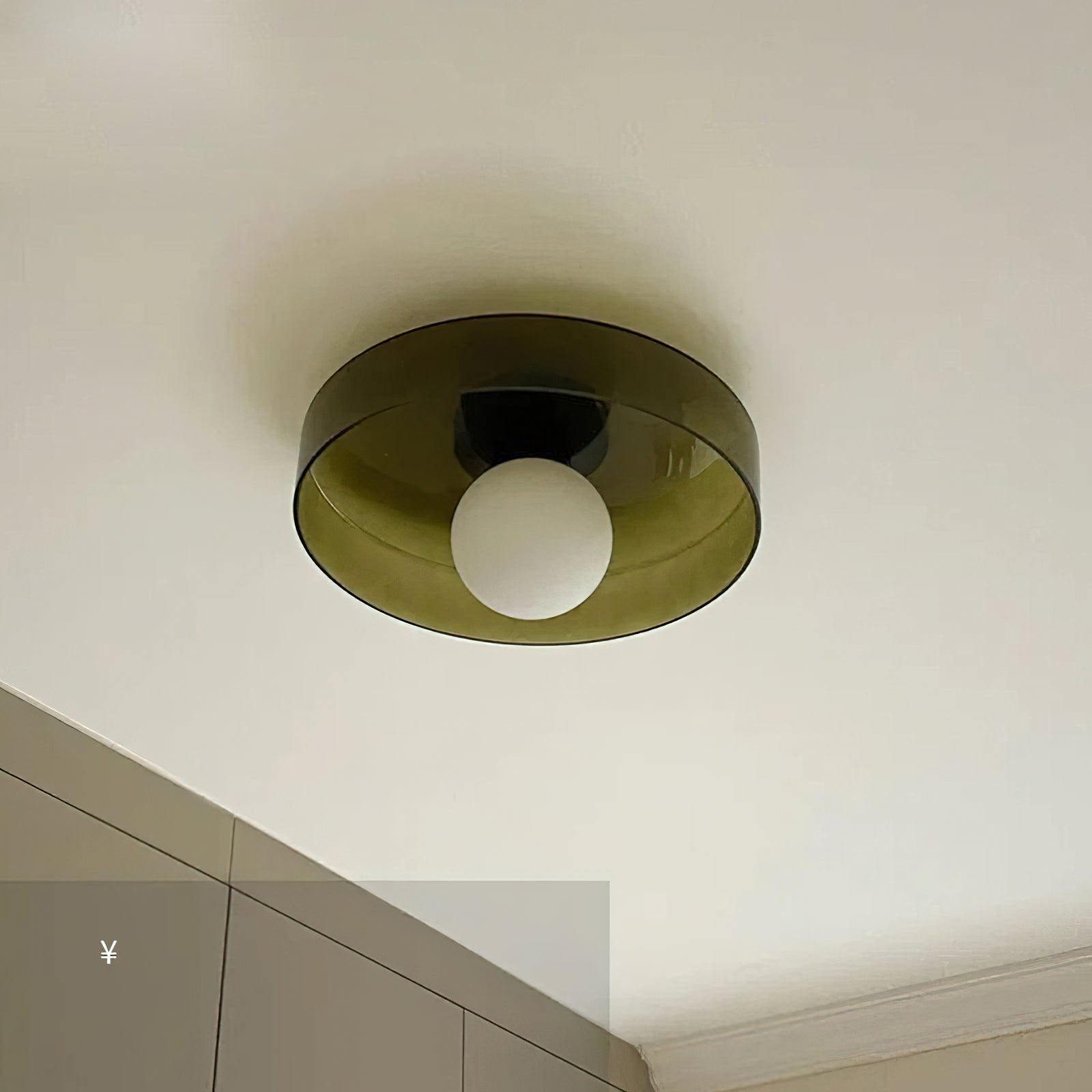 Diroxen Ceiling Lamp Orange Ring Playful Sculptural