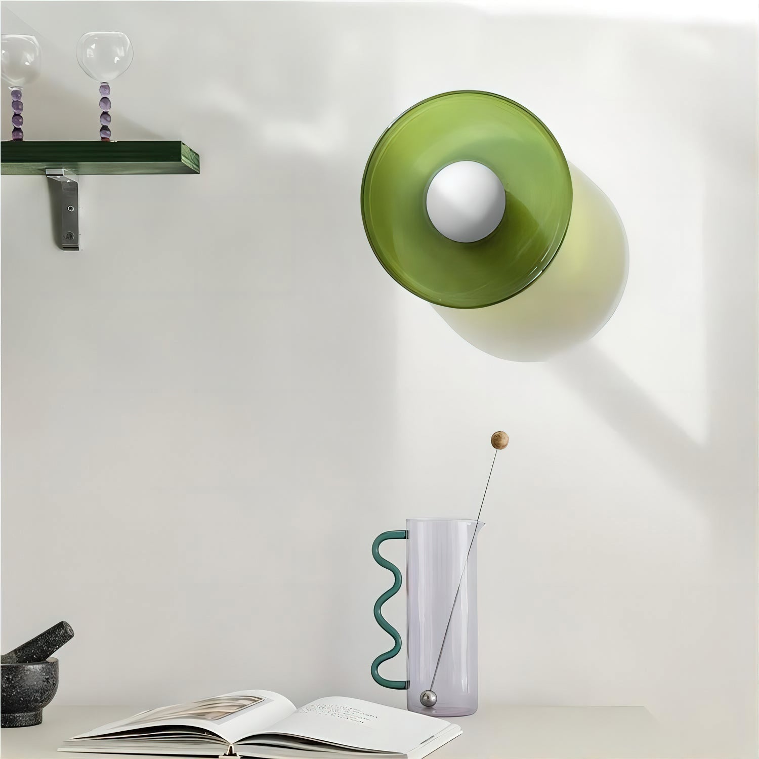 Diroxen Ceiling Lamp Orange Ring Playful Sculptural