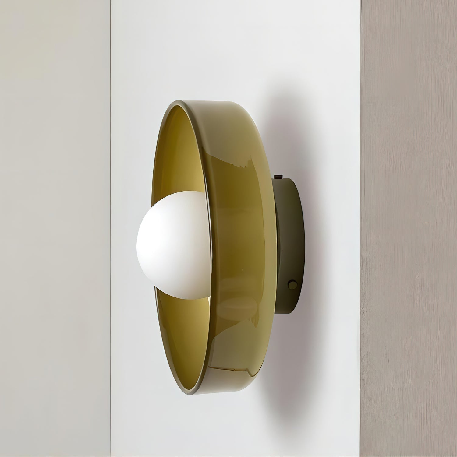 Diroxen Ceiling Lamp Orange Ring Playful Sculptural