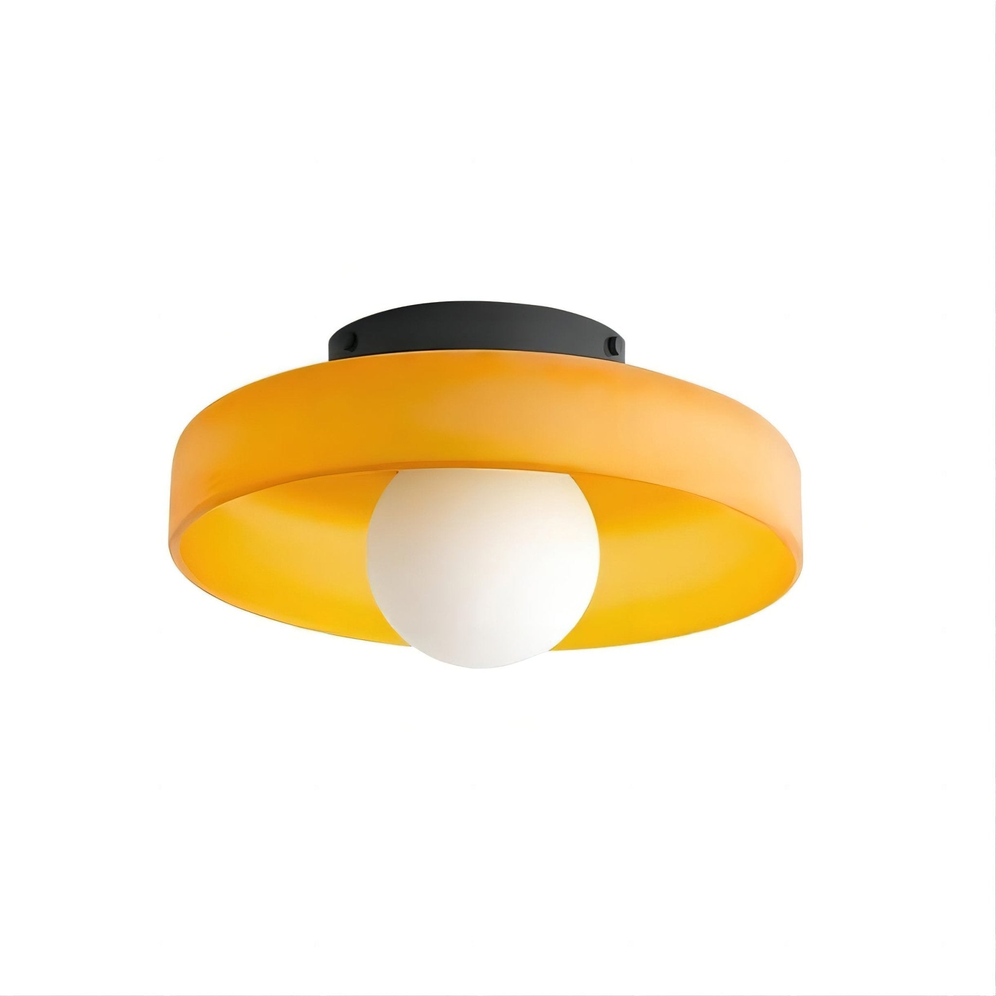 Diroxen Ceiling Lamp Orange Ring Playful Sculptural