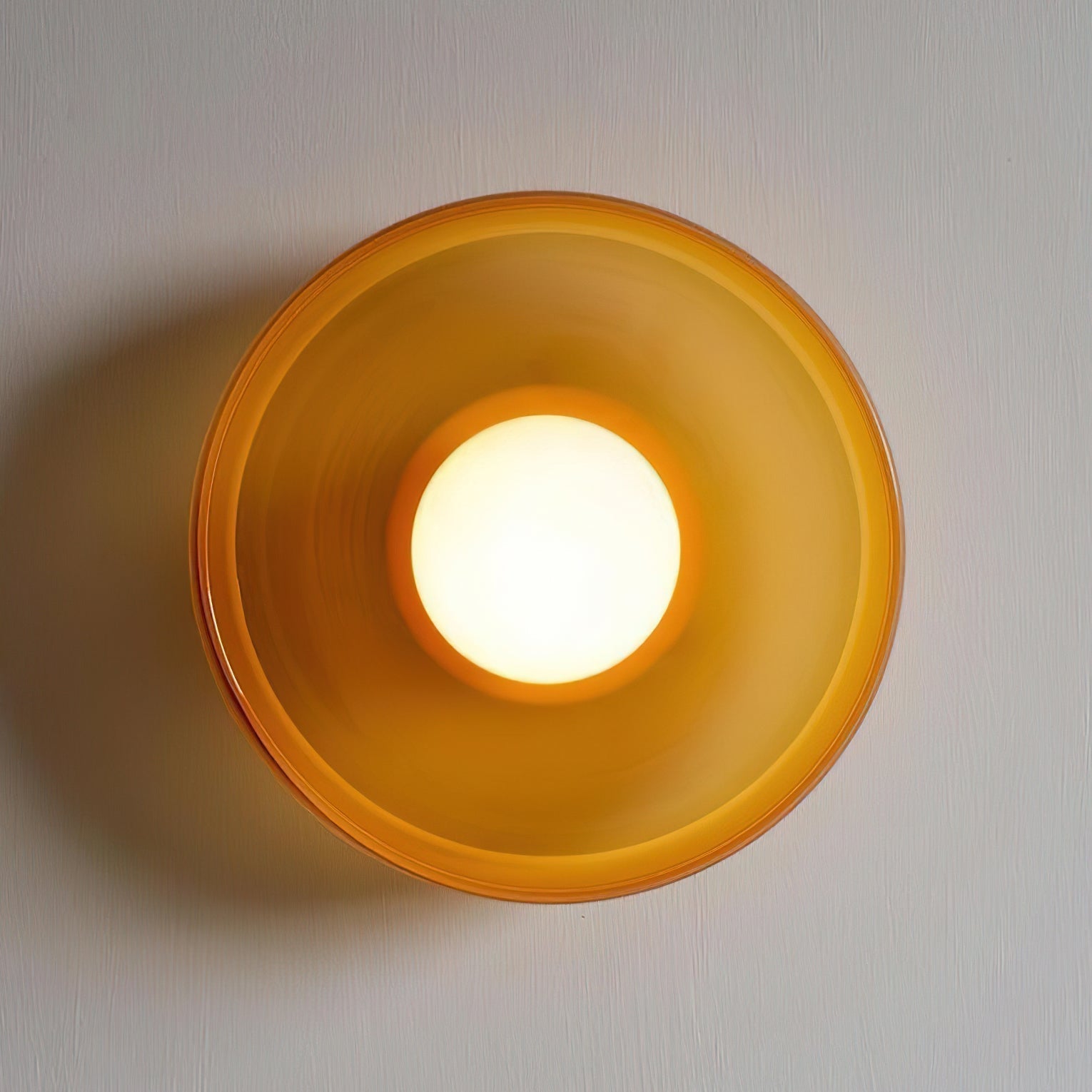 Diroxen Ceiling Lamp Orange Ring Playful Sculptural