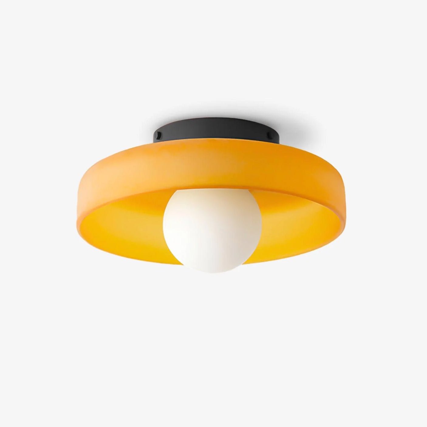 Diroxen Ceiling Lamp Orange Ring Playful Sculptural