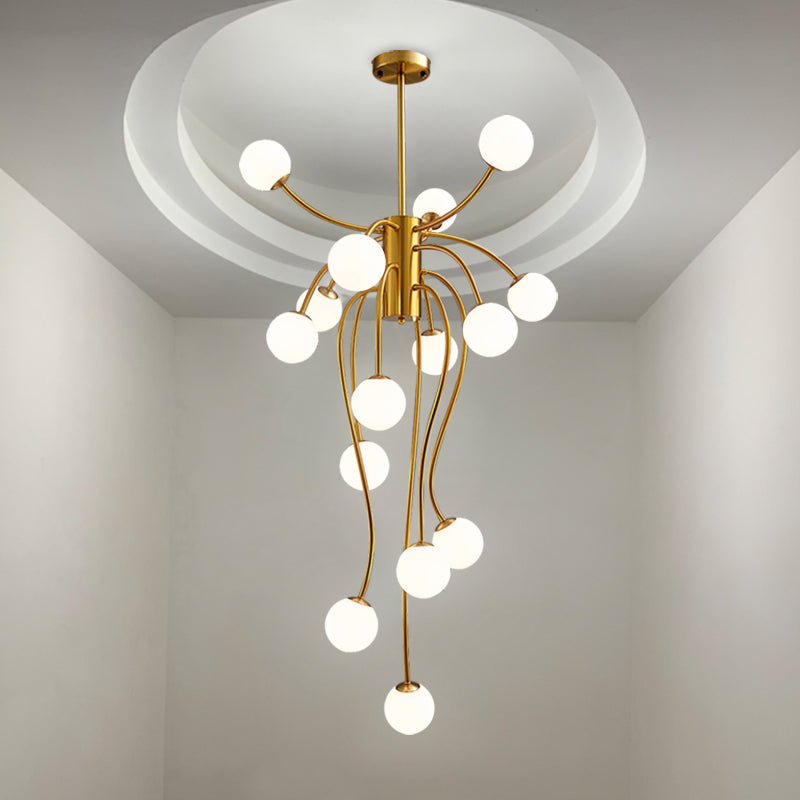 Astralyn Brass Globe Chandelier
