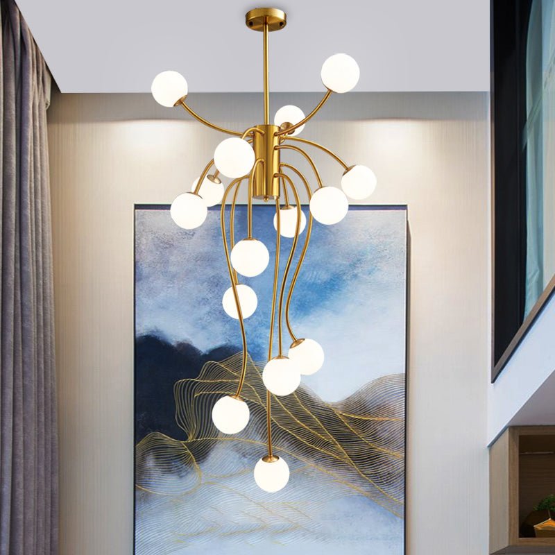 Astralyn Brass Globe Chandelier