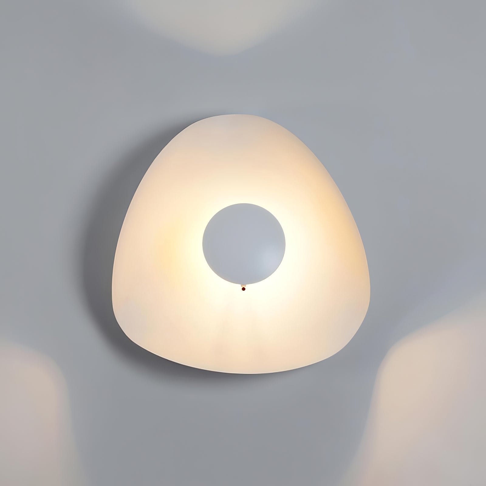 Solenena Ceiling Lamp Curved Shade and Gold Interior