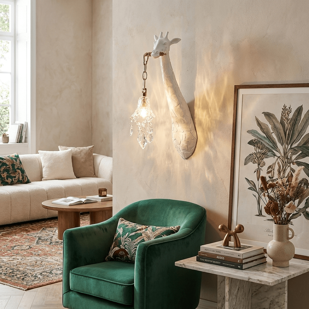 Giselle Giraffe Crystal Wall Lamp