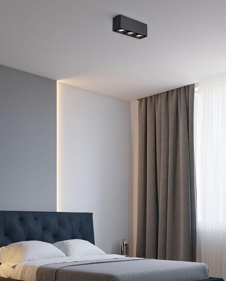 Solara Spotlight Surface Mount Twin LED Angular Minimalist - Neutral Decor