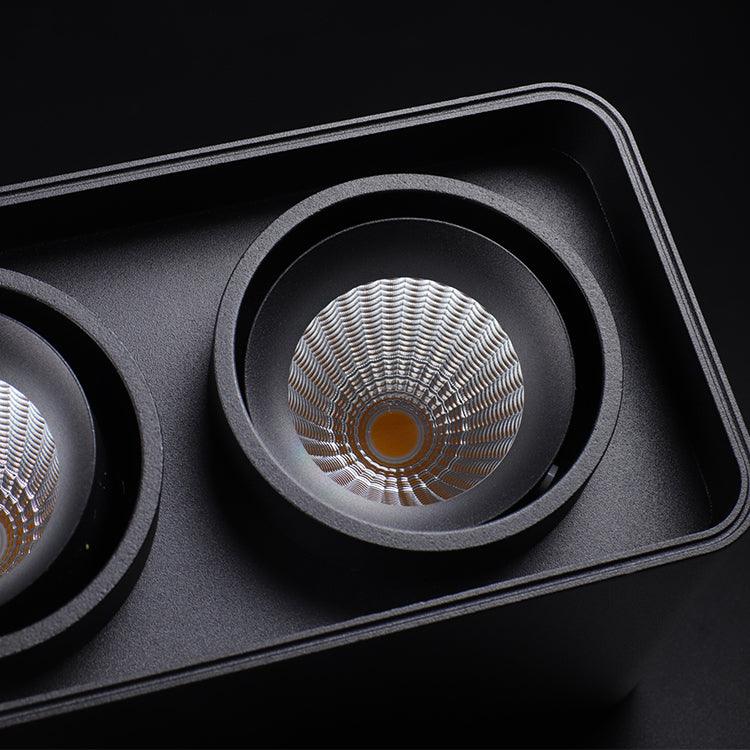 Solara Spotlight Surface Mount Twin LED Angular Minimalist - Neutral Decor