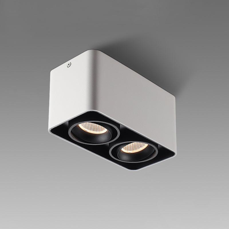 Solara Spotlight Surface Mount Twin LED Angular Minimalist - Neutral Decor