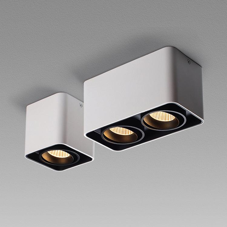 Solara Spotlight Surface Mount Twin LED Angular Minimalist - Neutral Decor