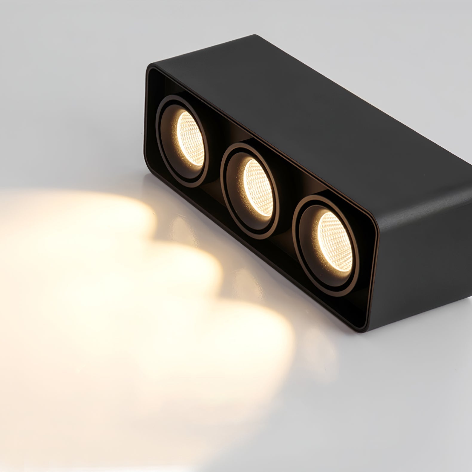 Solara Spotlight Surface Mount Twin LED Angular Minimalist - Neutral Decor