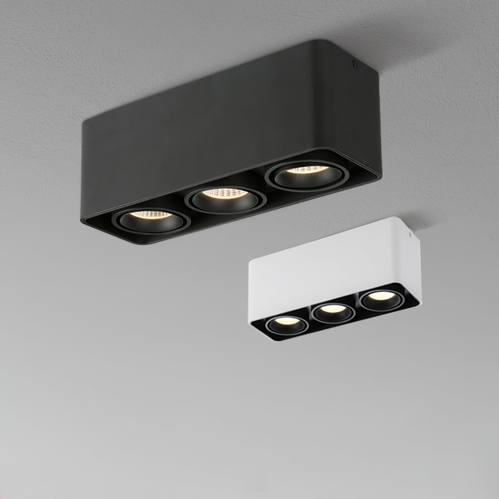 Solara Spotlight Surface Mount Twin LED Angular Minimalist - Neutral Decor