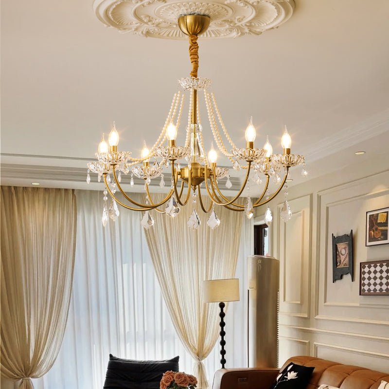 Cevaris Postmodern Luxury Pearl Glass Chandelier