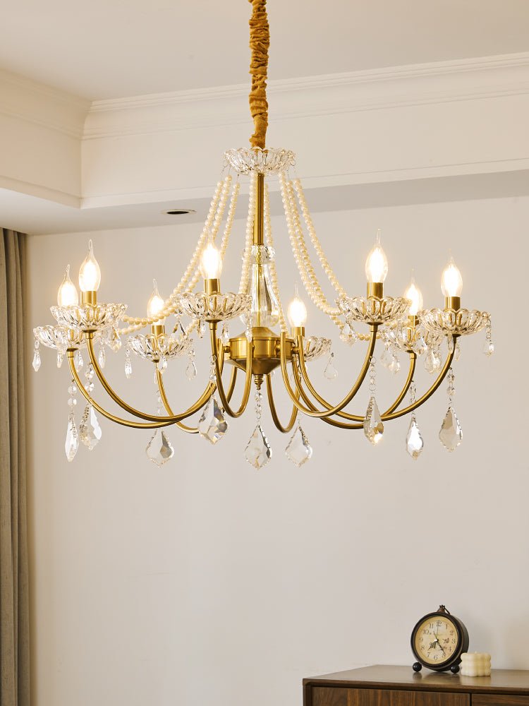 Cevaris Postmodern Luxury Pearl Glass Chandelier