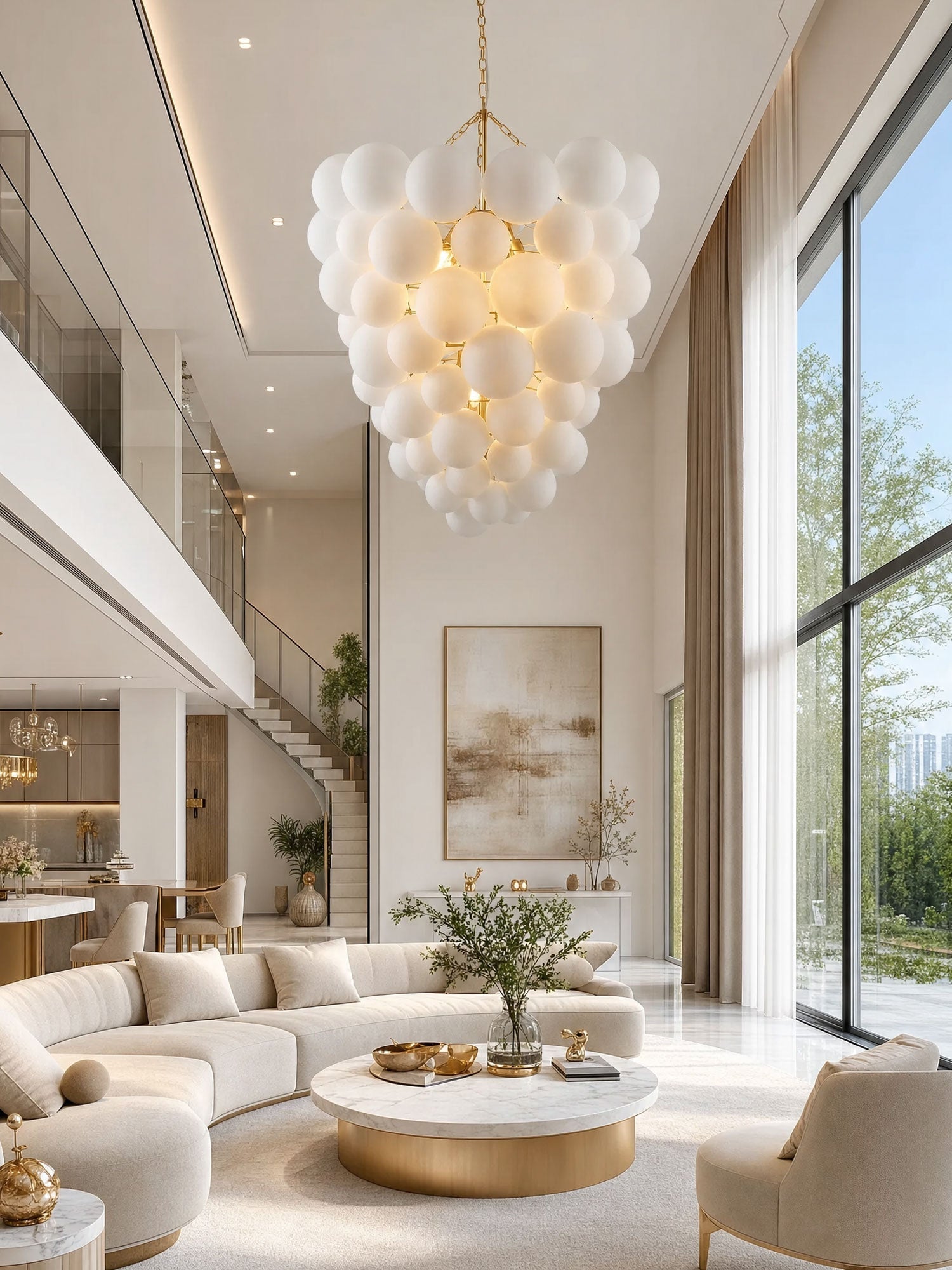 Velly Glass Ball Bubble Chandelier