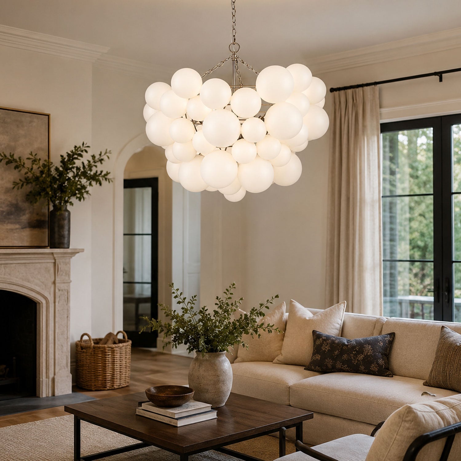 Velly Glass Ball Bubble Chandelier