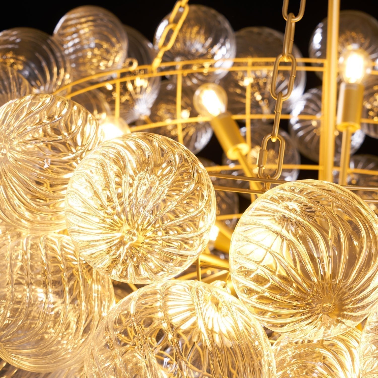 Aurora Chandelier Glass Ball Bubble Modern - Neutral Decor