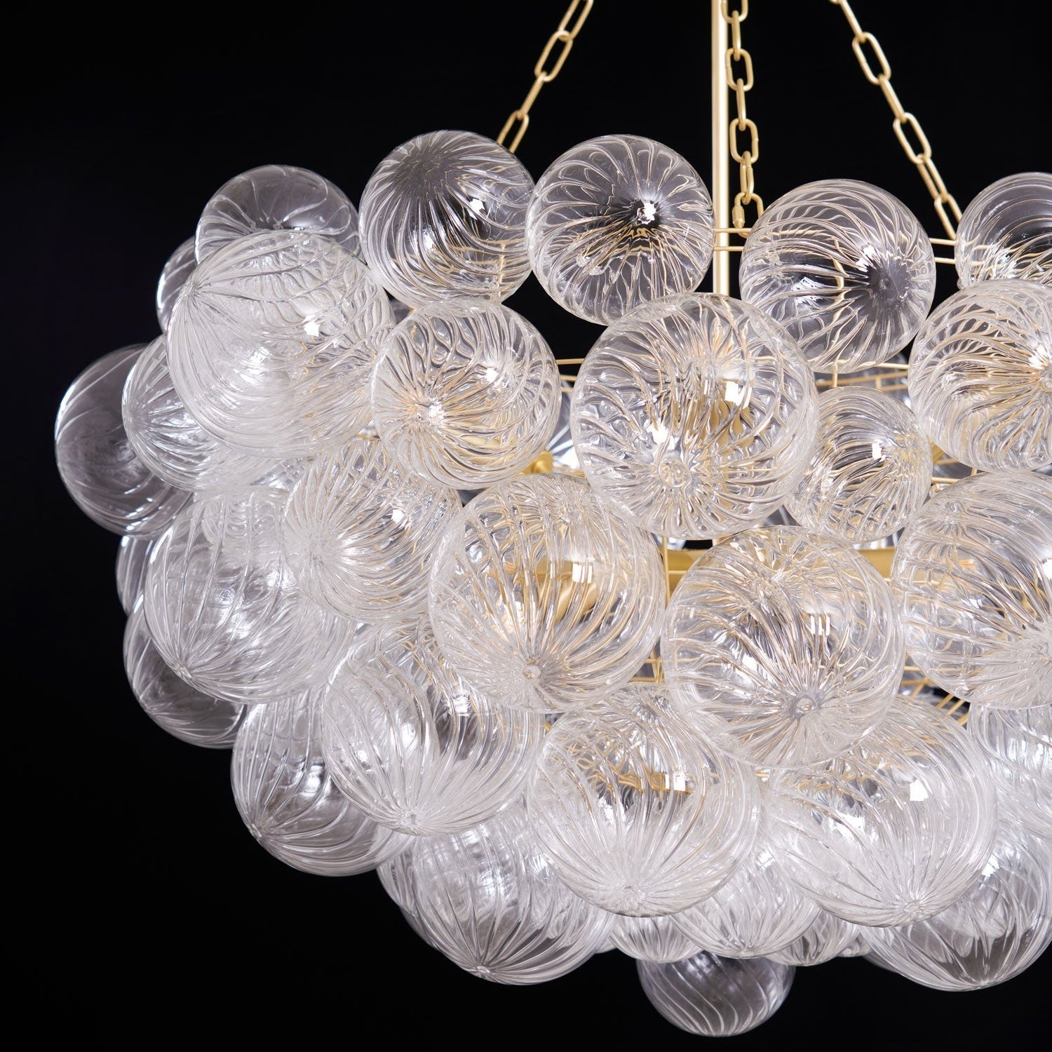 Aurora Chandelier Glass Ball Bubble Modern - Neutral Decor