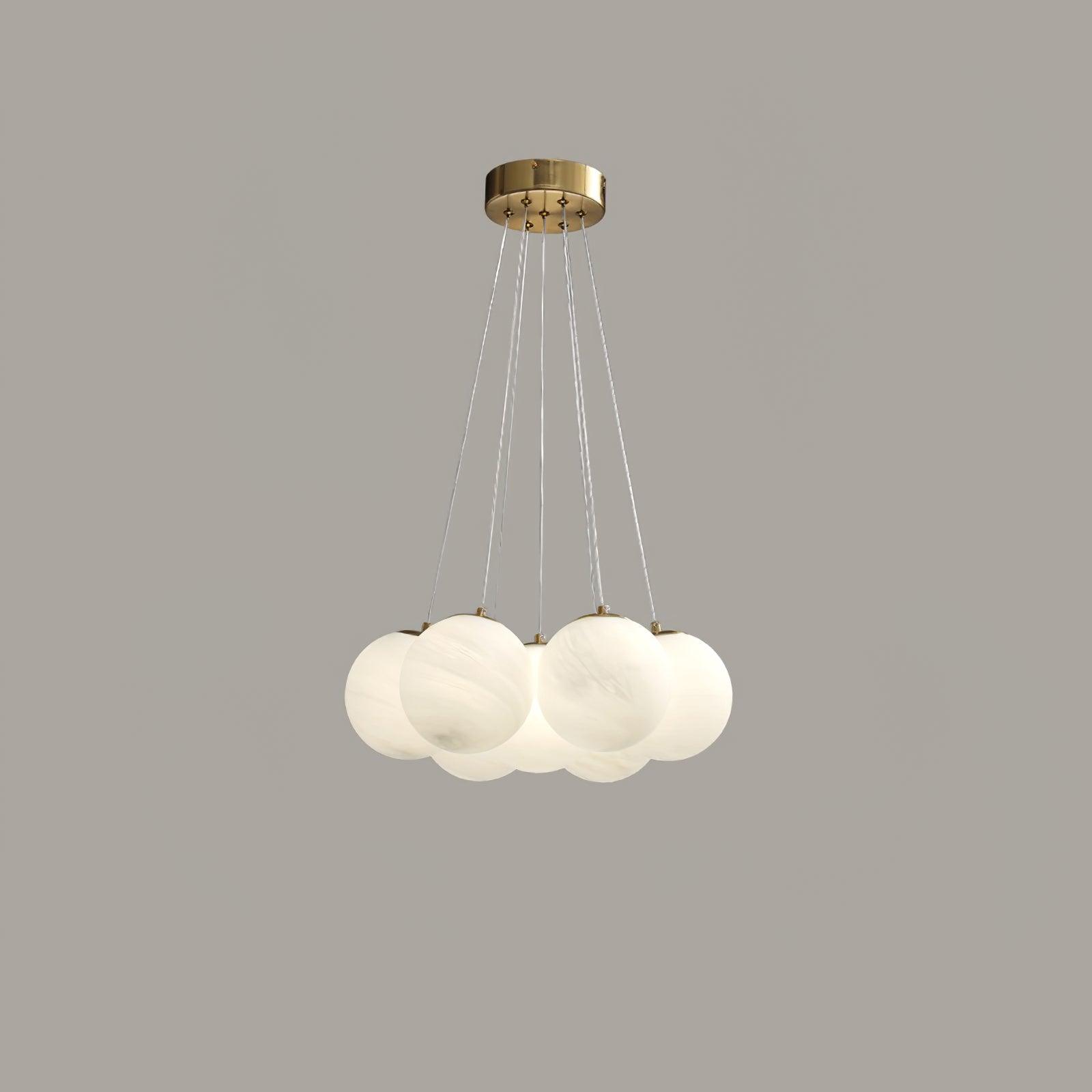 Celalissa Chandelier Glass Cluster Frosted Glass