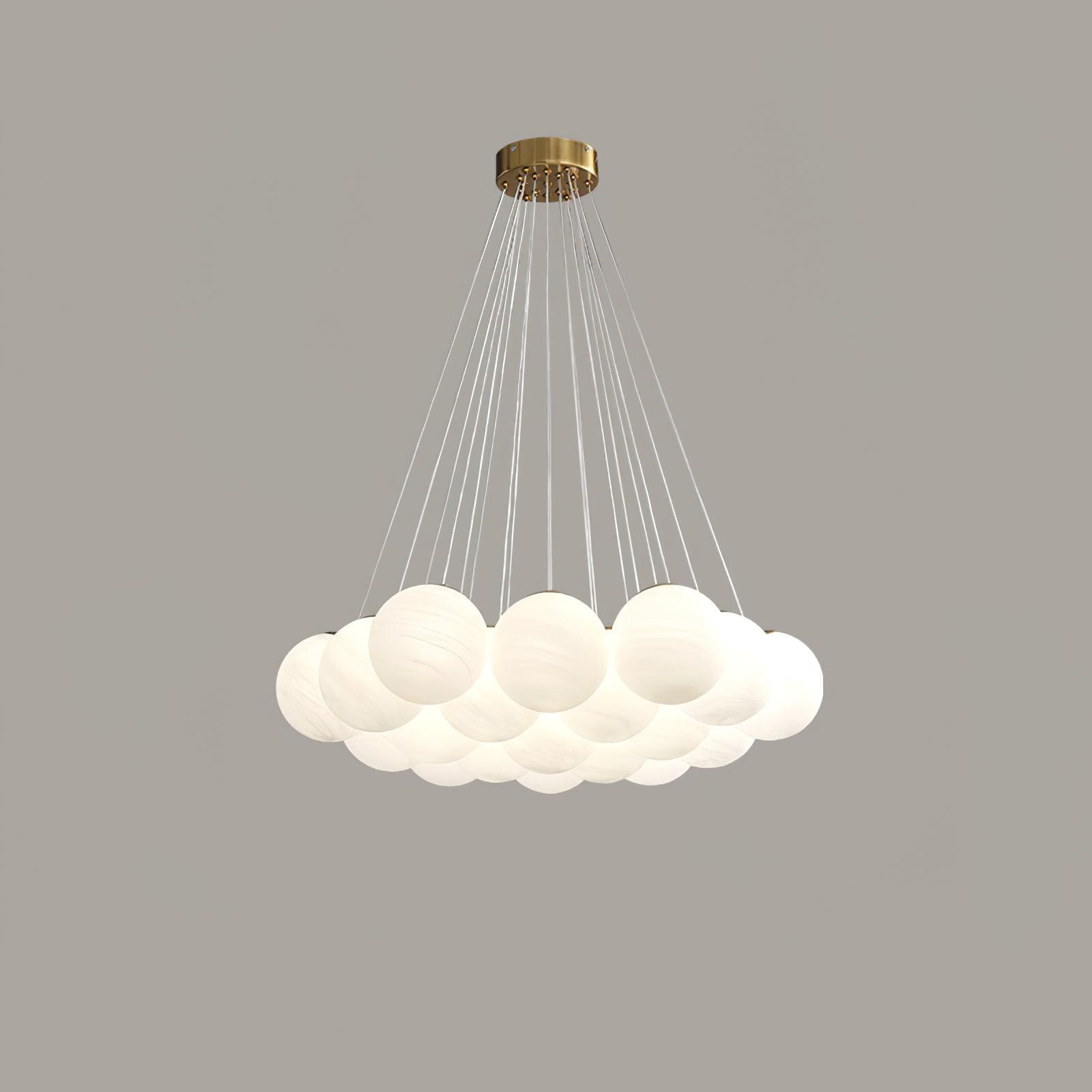 Celalissa Chandelier Glass Cluster Frosted Glass