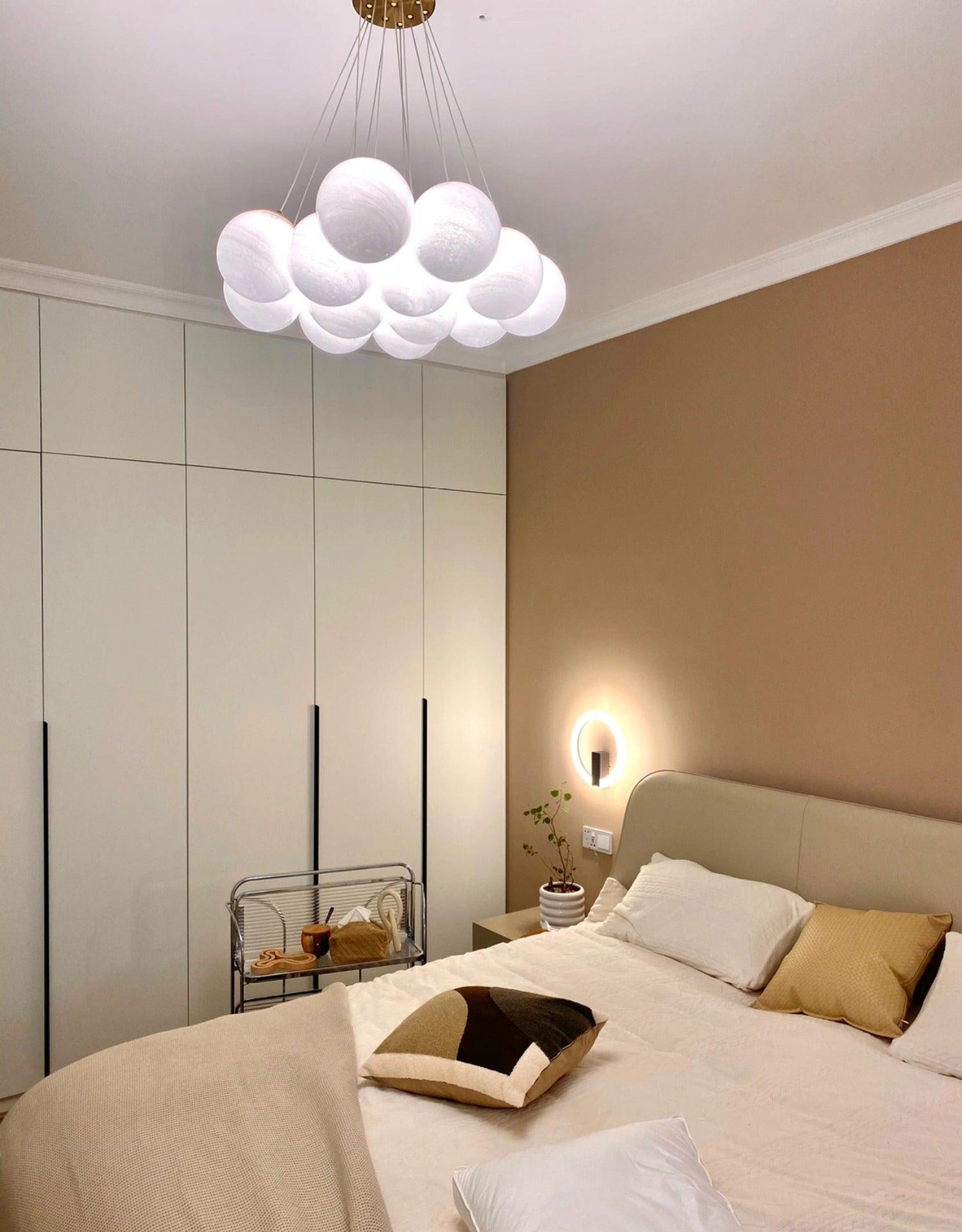 Celalissa Chandelier Glass Cluster Frosted Glass
