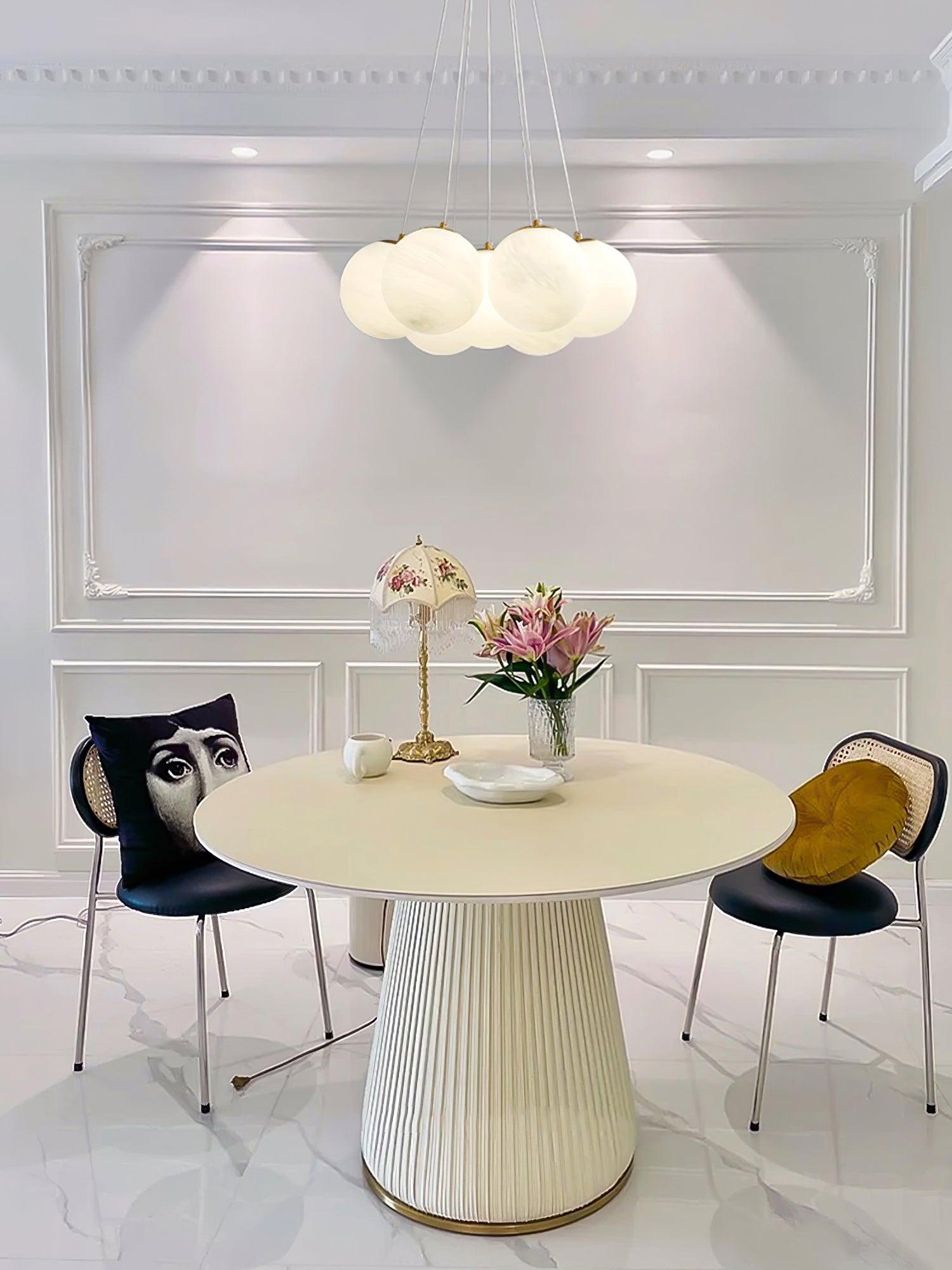 Celalissa Chandelier Glass Cluster Frosted Glass