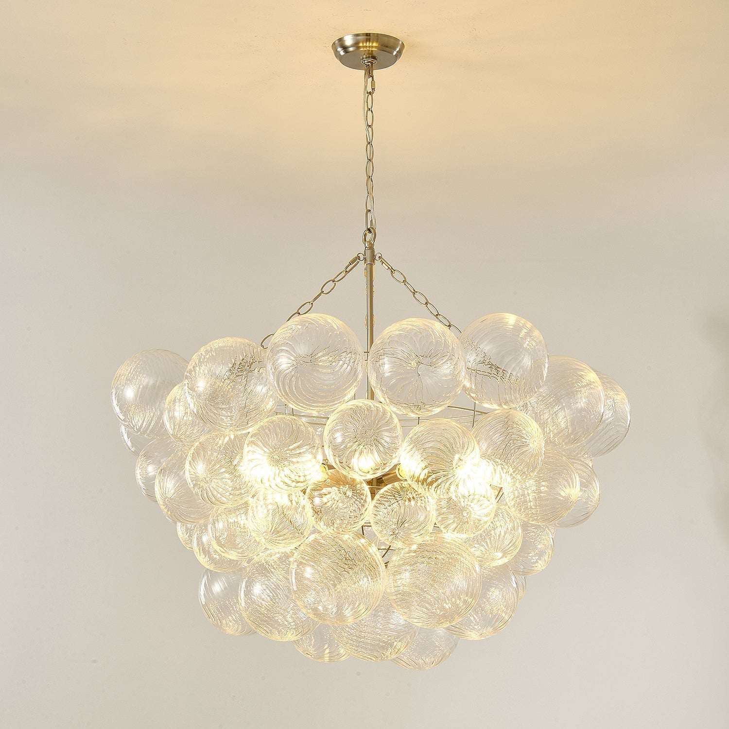 Aurora Chandelier Glass Ball Bubble Modern - Neutral Decor