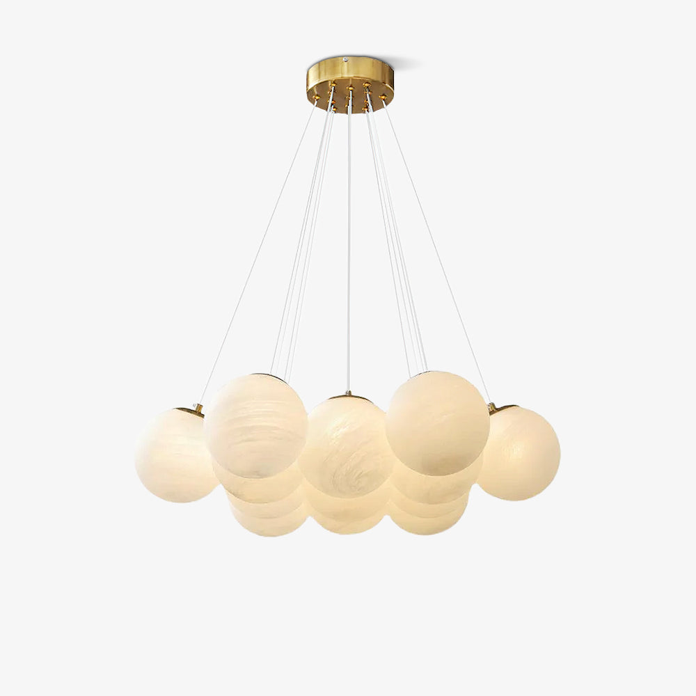 Celalissa Chandelier Glass Cluster Frosted Glass