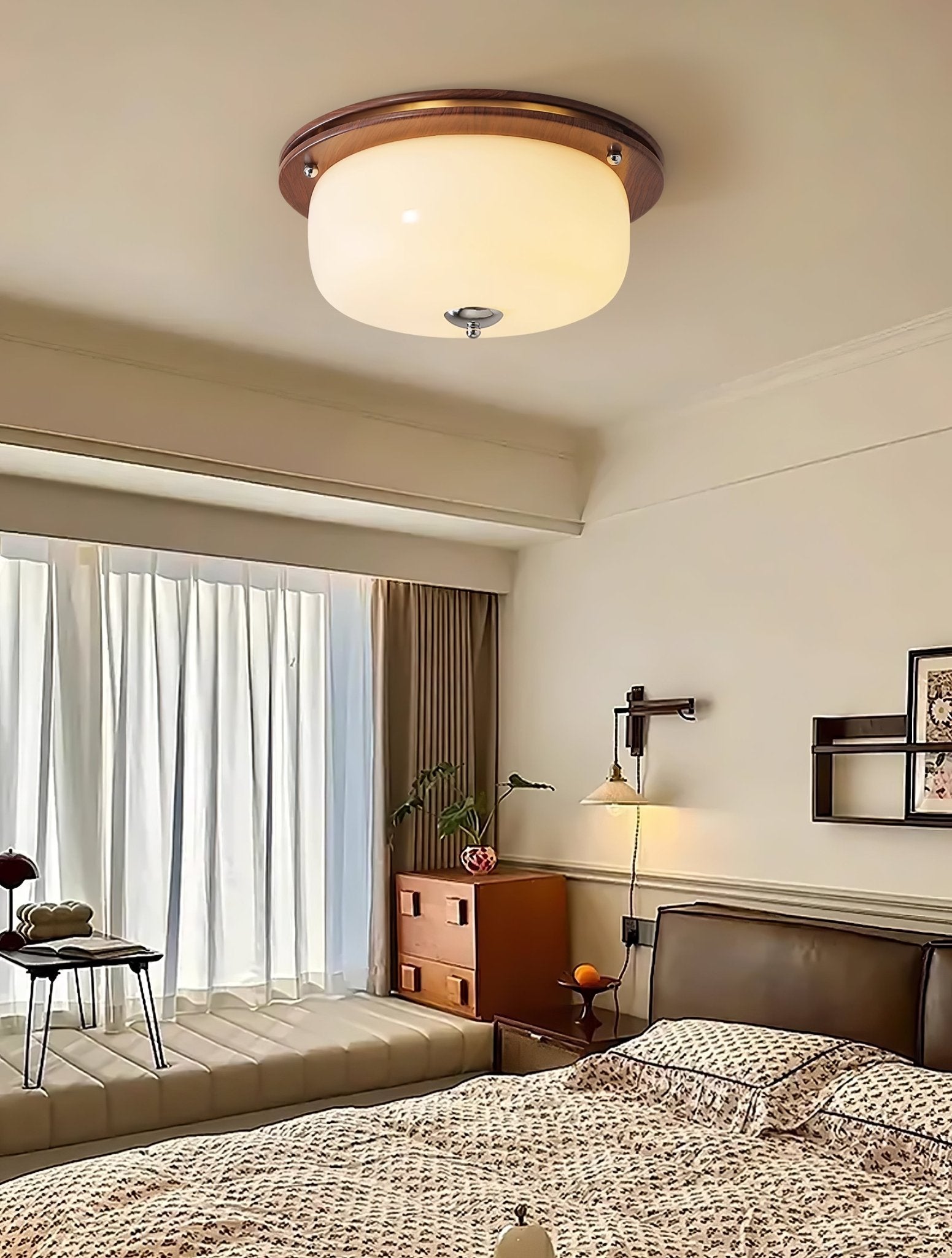 Vetheel Premium Nordic Art Dome Glass Ceiling Light