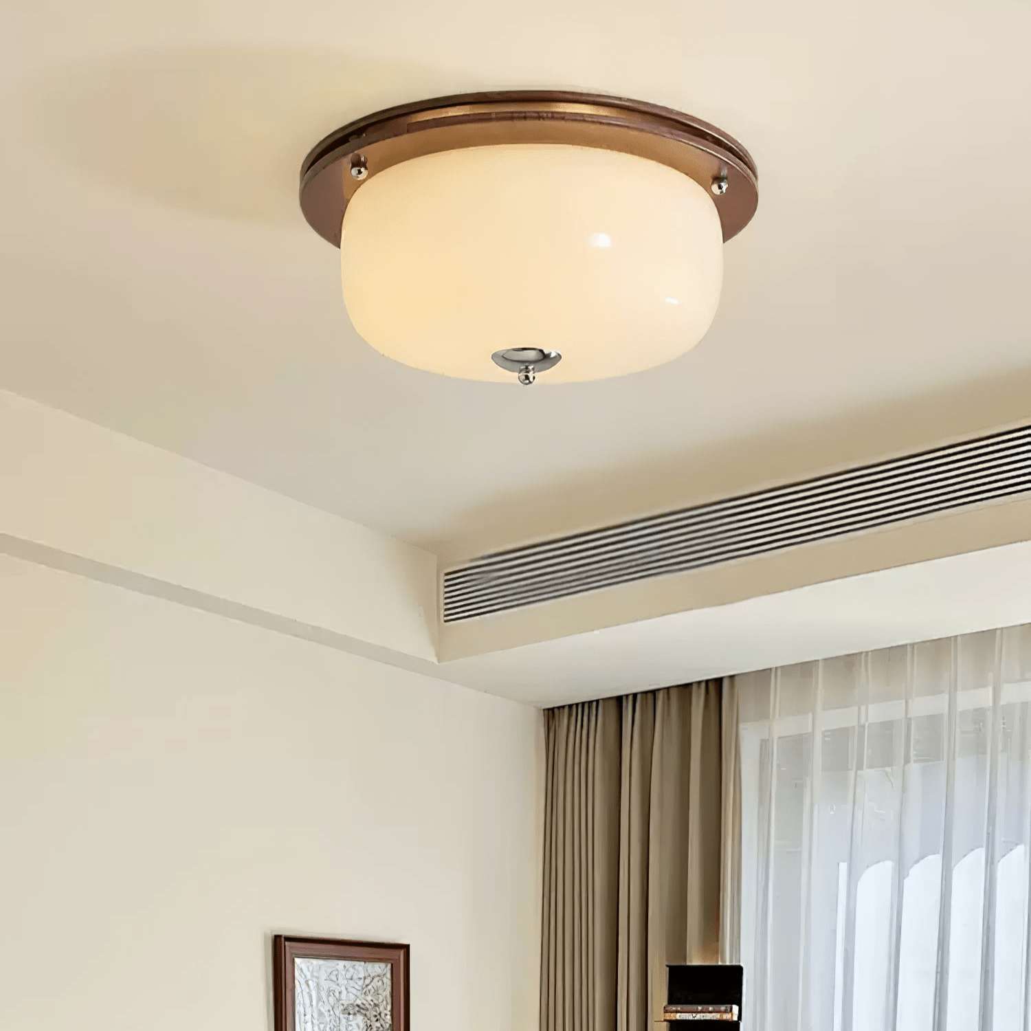 Vetheel Premium Nordic Art Dome Glass Ceiling Light