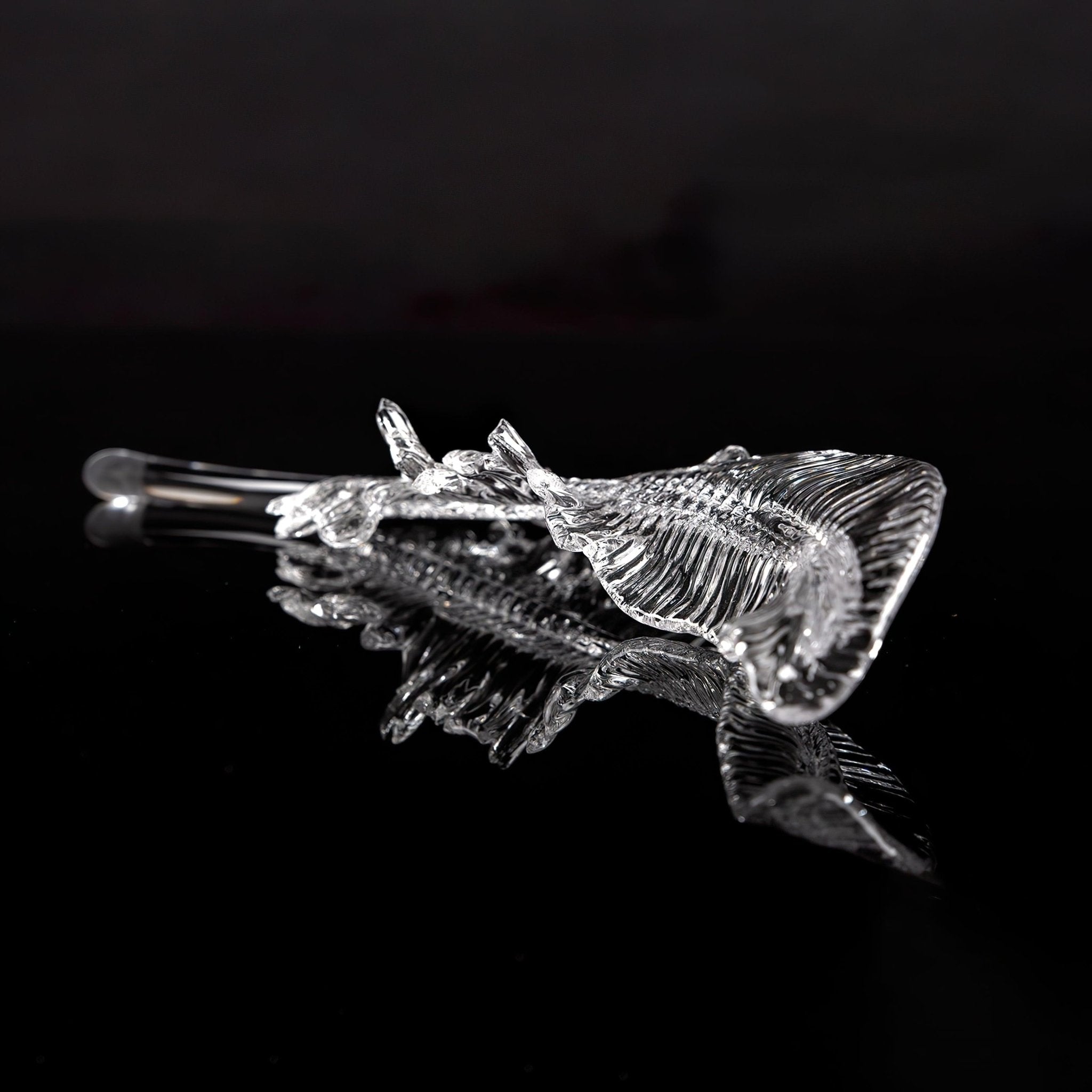 Aetherial Glass Leaf Chandelier