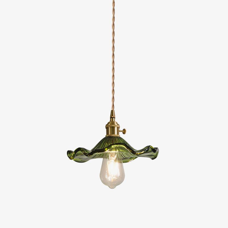 Lioralina Brass & Glass Vintage Pendant Light