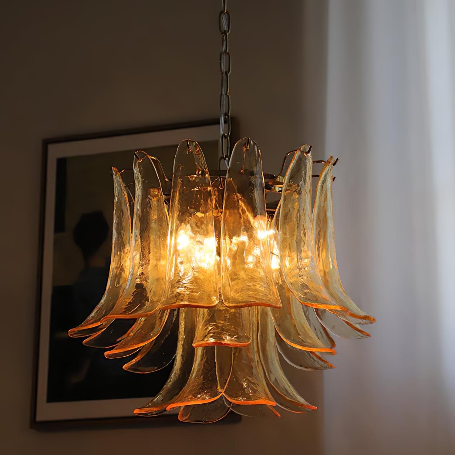 Glyra Amber Bloom Chandelier