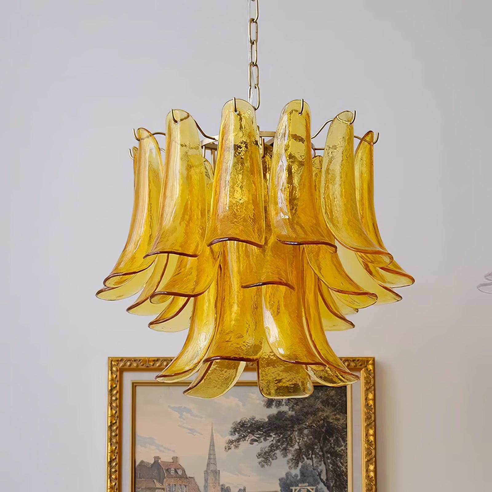 Glyra Amber Bloom Chandelier