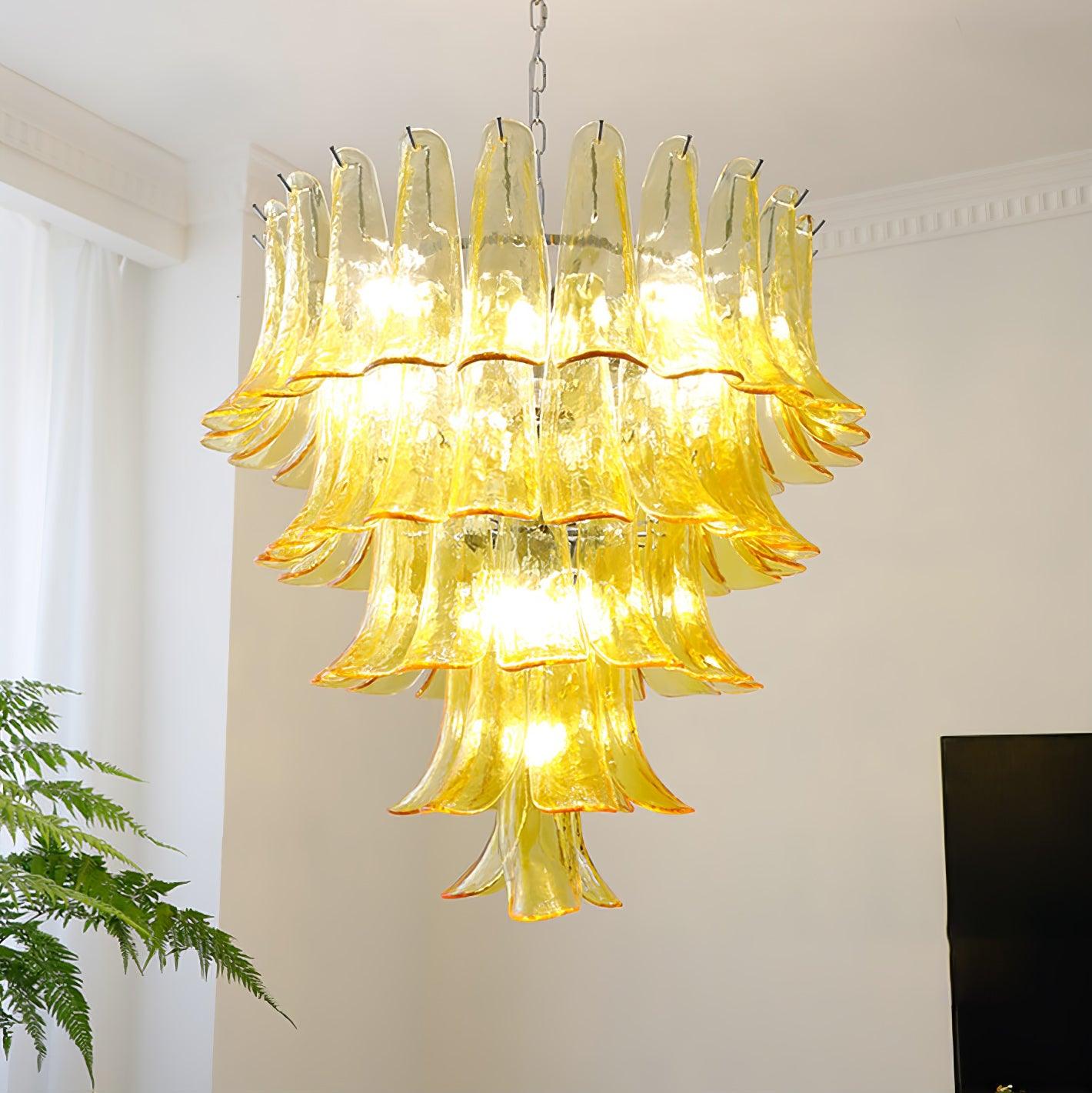 Glyra Amber Bloom Chandelier