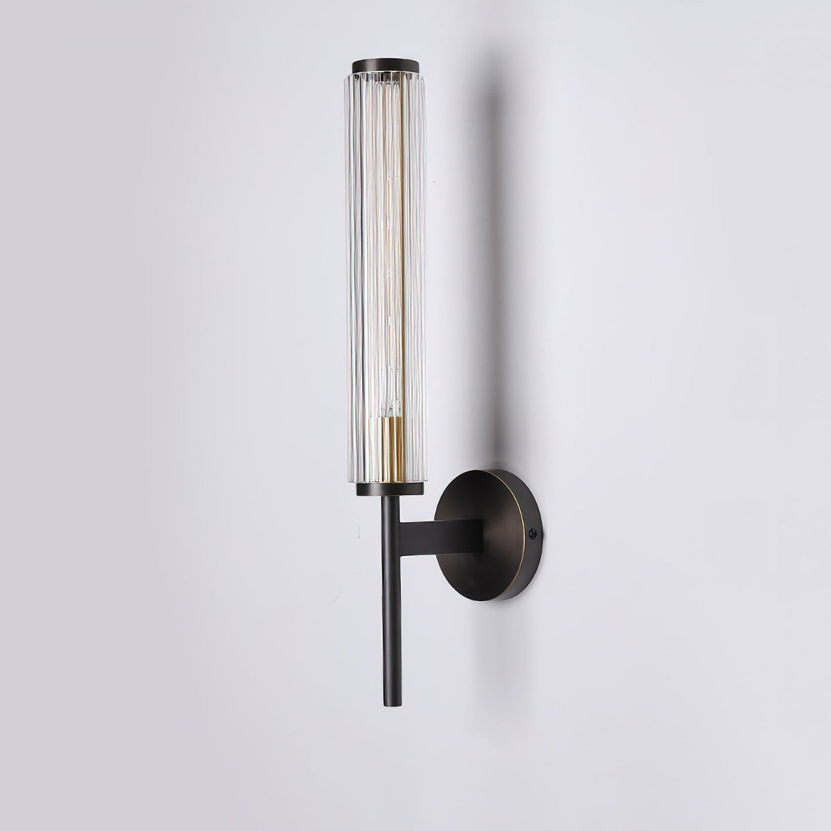 Faylen Premium Linear Brass Glass Wall Light