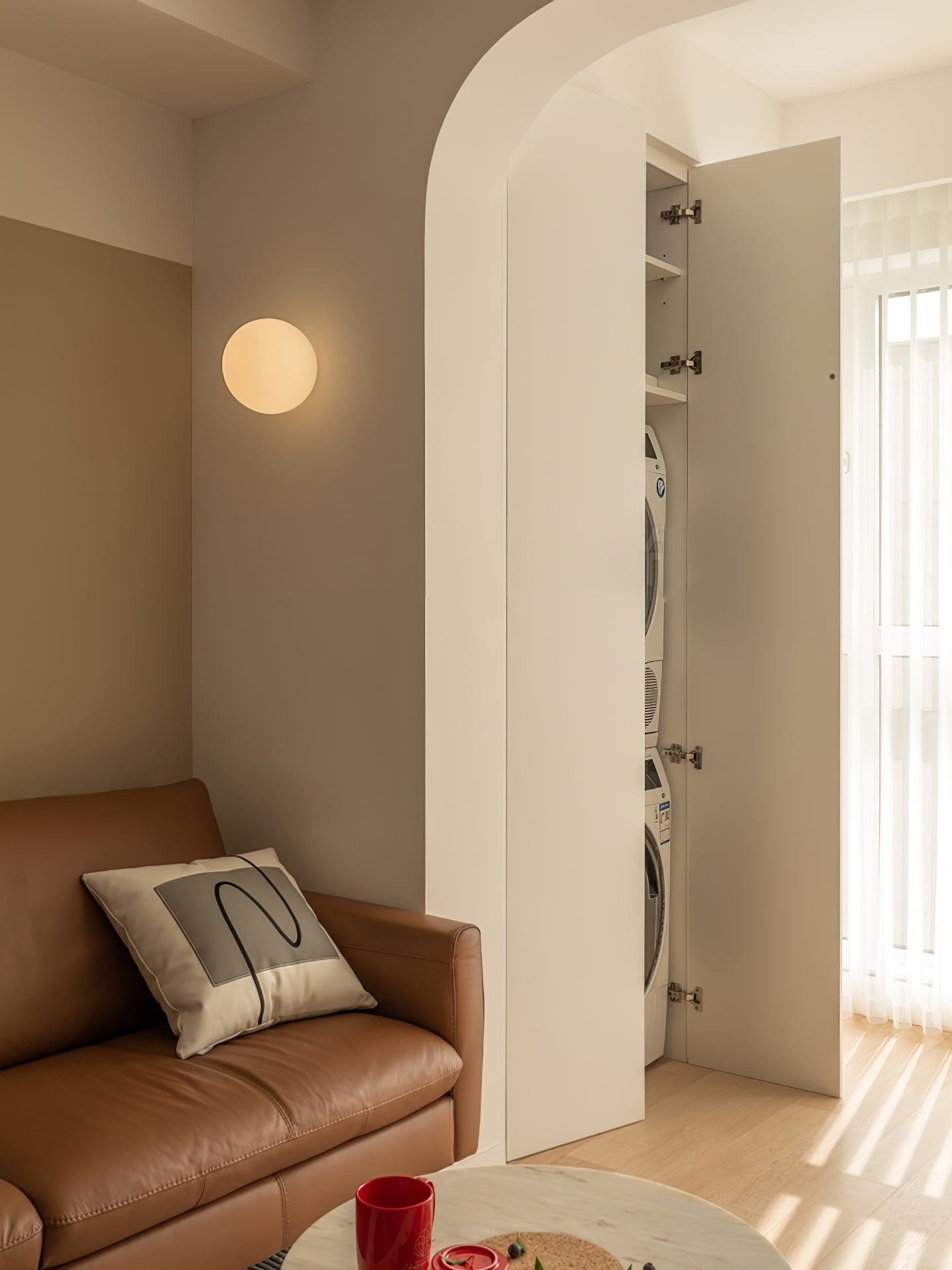 Celorira Modern Minimalist Mini Orb Glass Wall Lamp