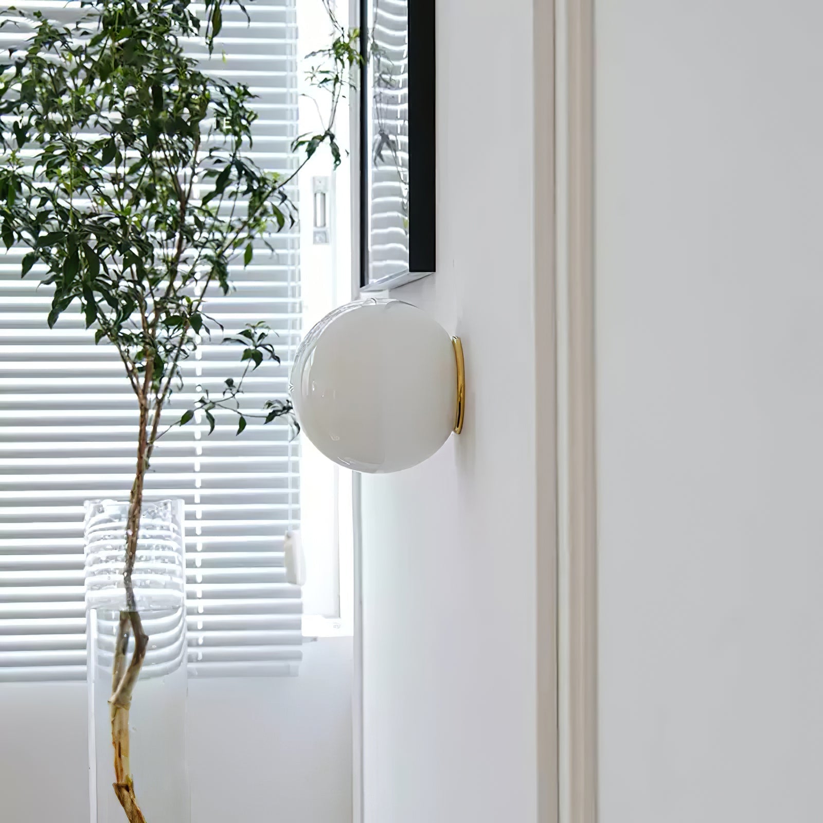Celorira Modern Minimalist Mini Orb Glass Wall Lamp